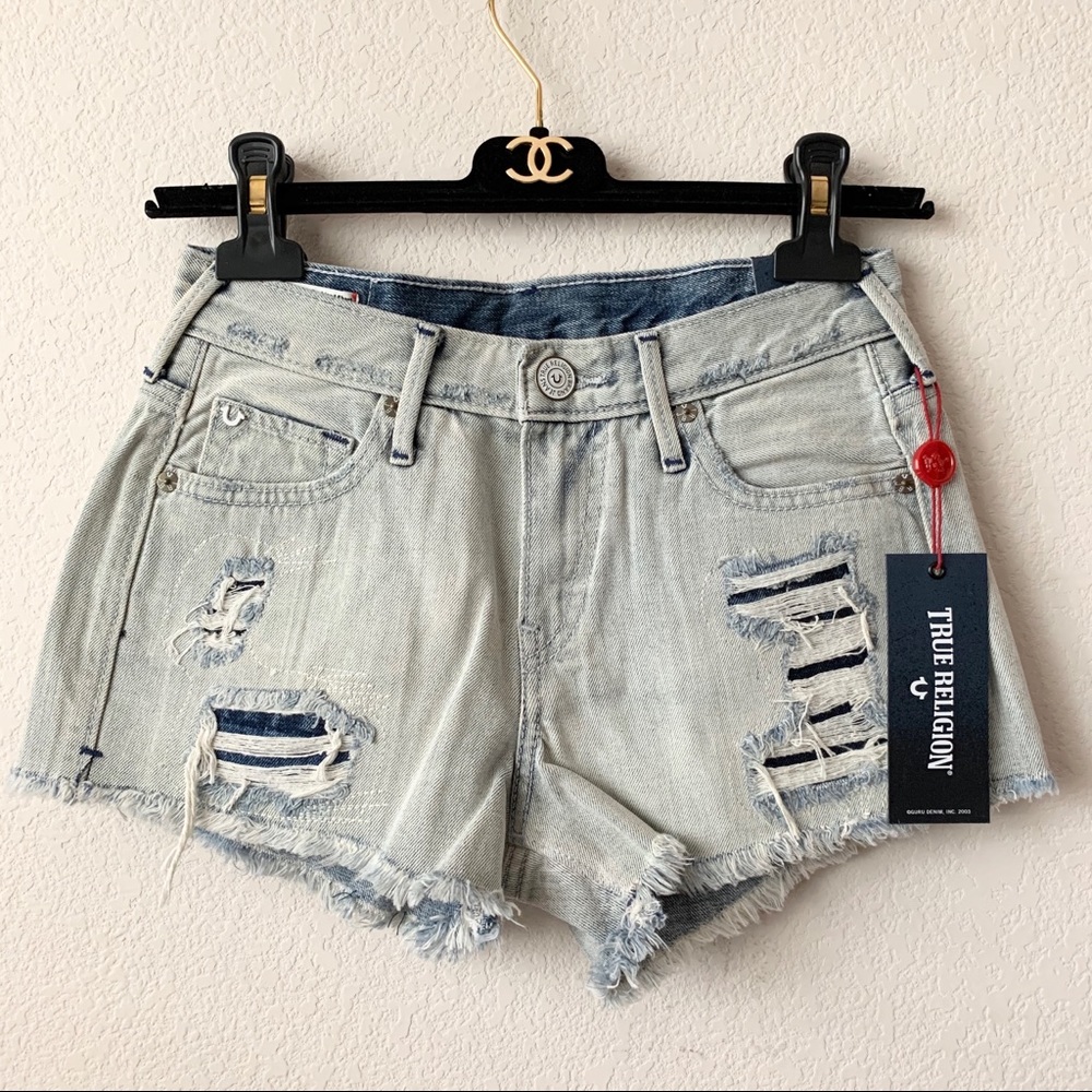 True religion high rise kori shorts